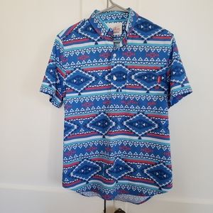 CHUBBIES Men's Popover Aztec Print Shirt NWOT